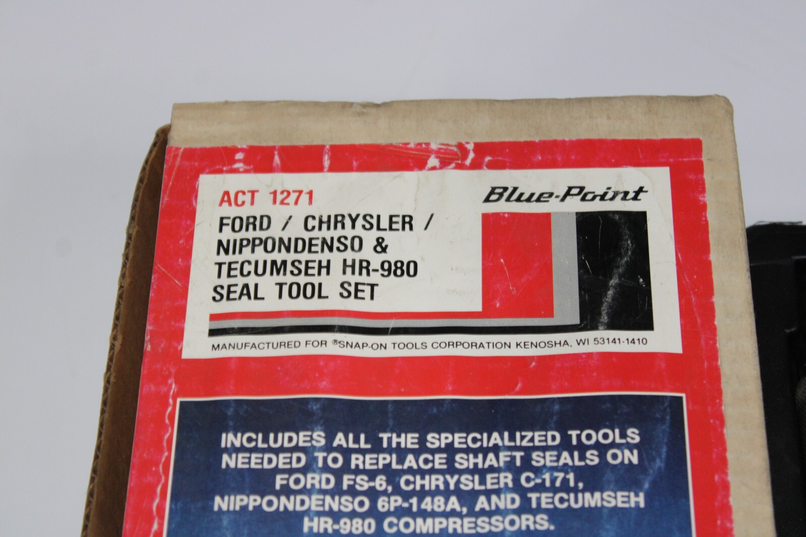 BLUE POINT Compressor SEAL TOOL SET Ford Chrysler Nippondenso Tecumseh ACT 1271