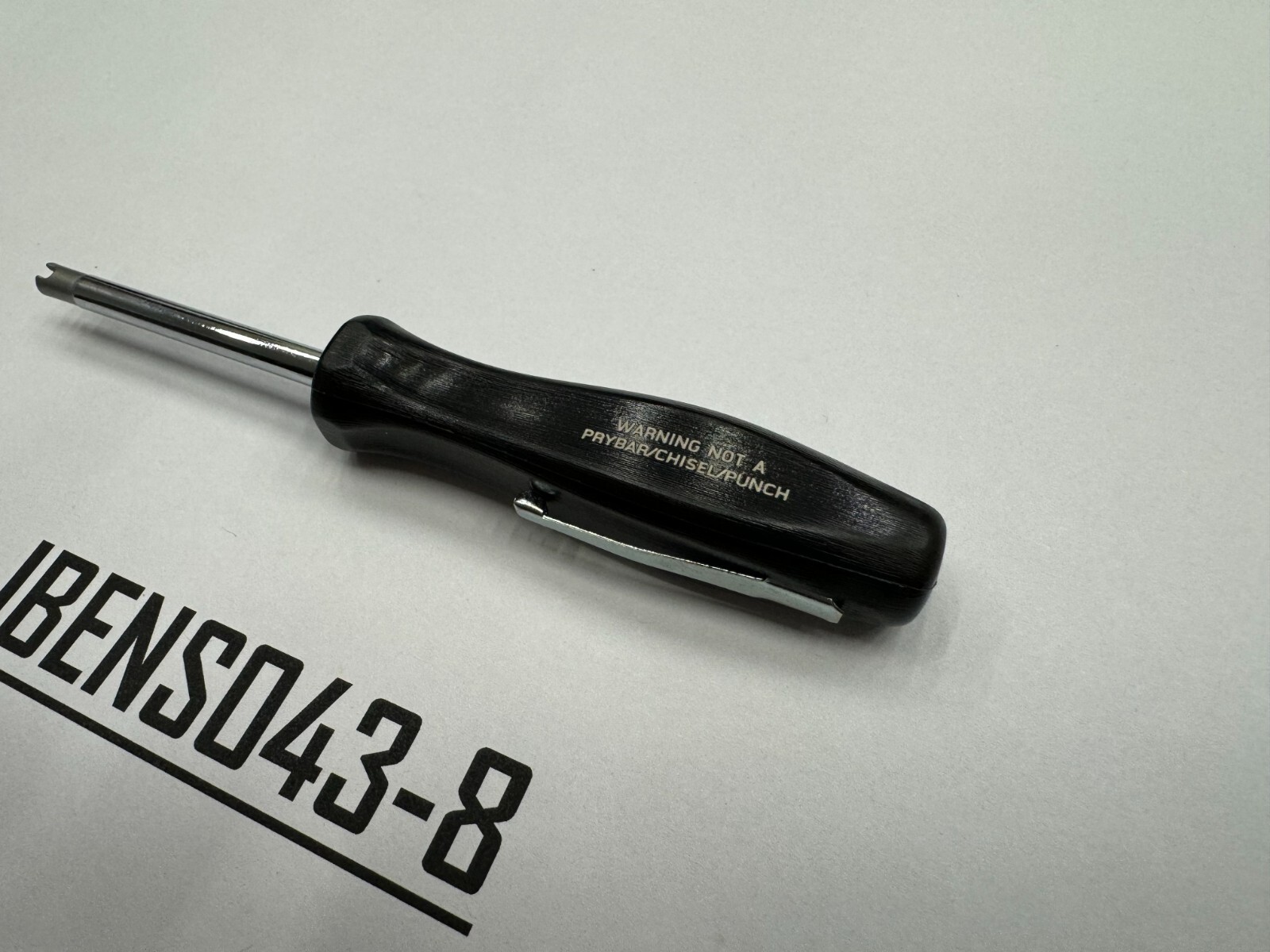Snap-on Tools USA NEW BLACK Mini Hard Grip Tire Valve Core Tool TR108