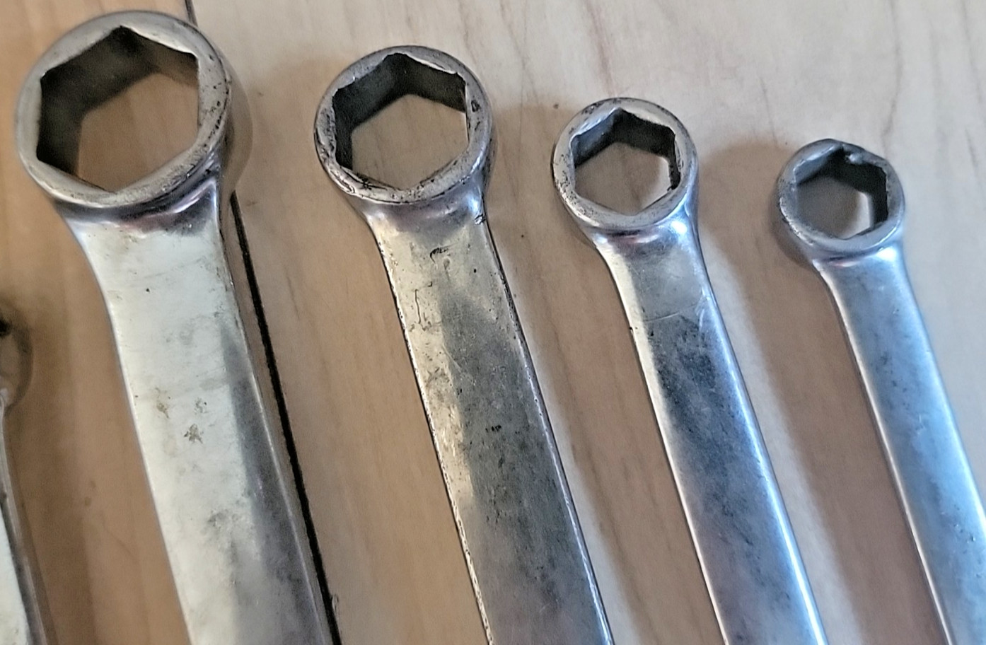 Snap-On Wrenches Combination SAE OEX & OSH 7/8 3/4 11/16 9/16 1/12 7/16 3/8 READ