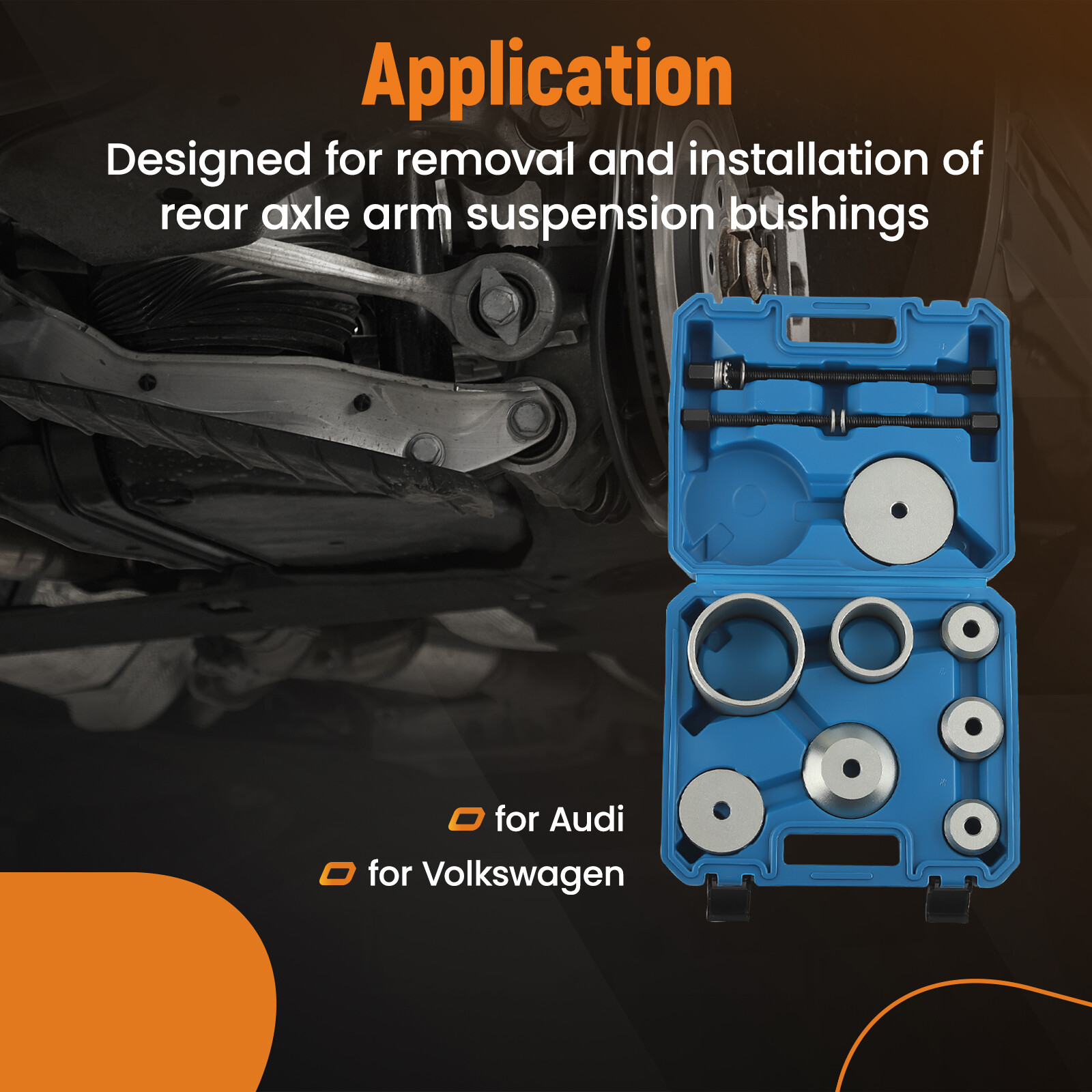 Bushing Press Kit Bushing Puller Tool Fit For Volkswagen Audi Durable