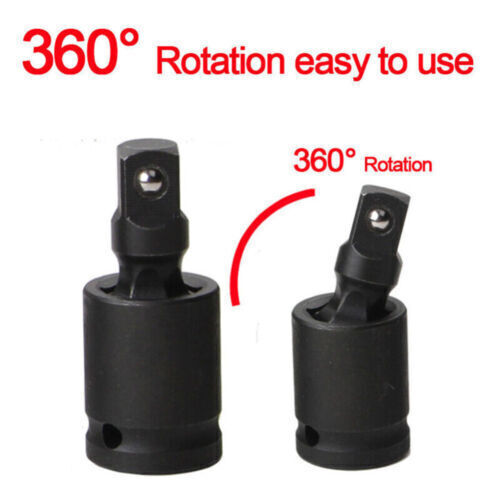 3Pcs Impact Universal Joint Socket Swivel Set 1/4″ 3/8″ 1/2″ Drive Socket Tools