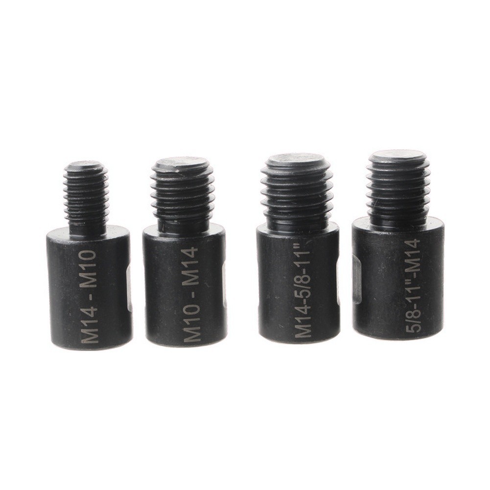 4pcs Thread Adapter Rod M10 to For M14 for Angle Grinder Drill Bit Shank Use