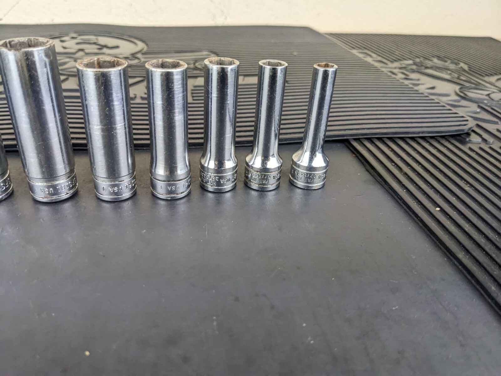 #az527 Snap On 3/8″ Drive 11 Pc SAE Deep 6 Pt Socket Set 211SFSY 1/4″ – 7/8″