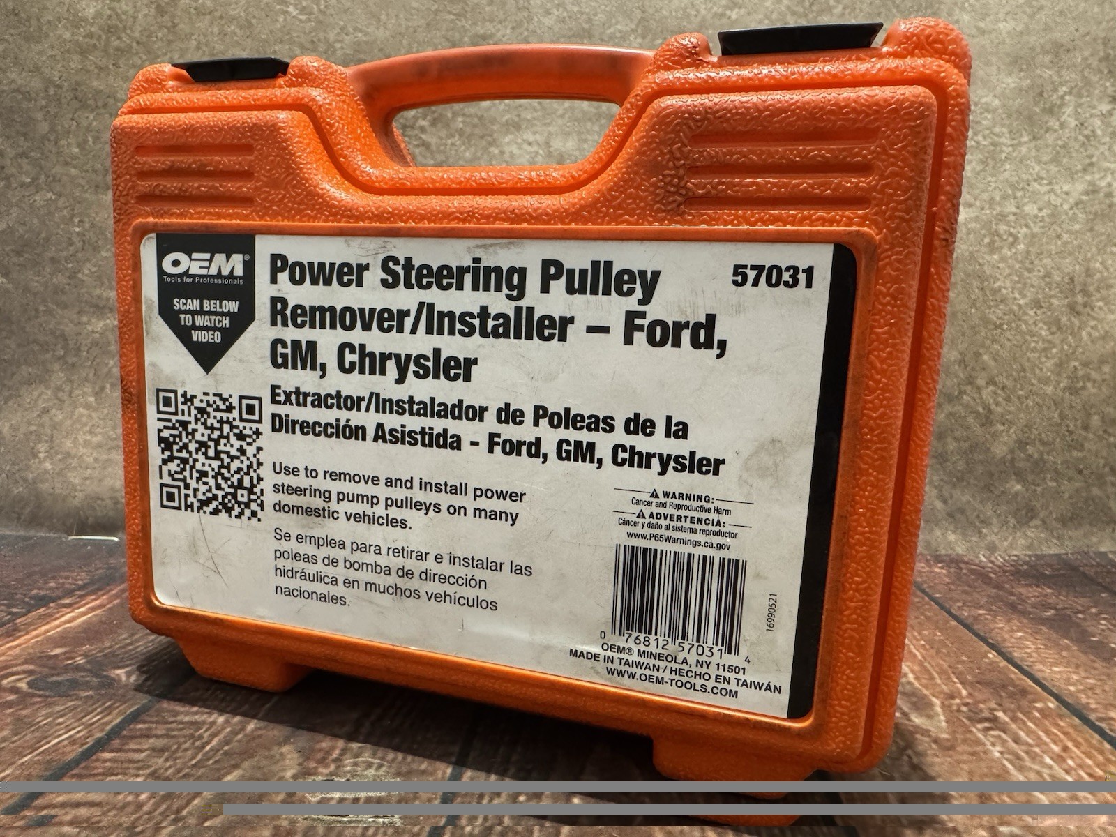 OEM Tools 57031 Power Steering Pulley Remover/Installer – Ford, GM, Chrysler