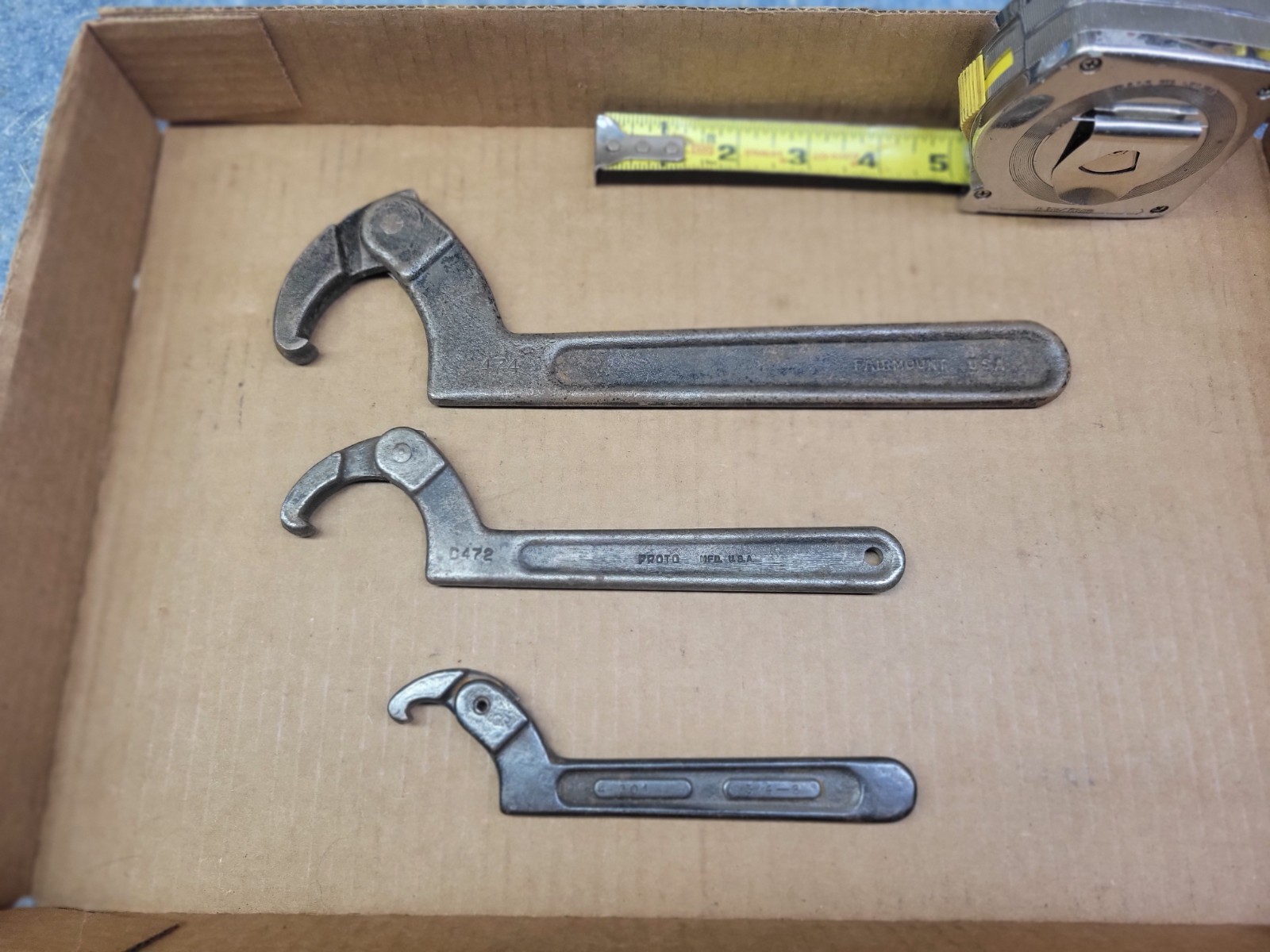 Armstrong Proto Fairmount 3-Piece Adjustable Hook Spanner Wrench Set