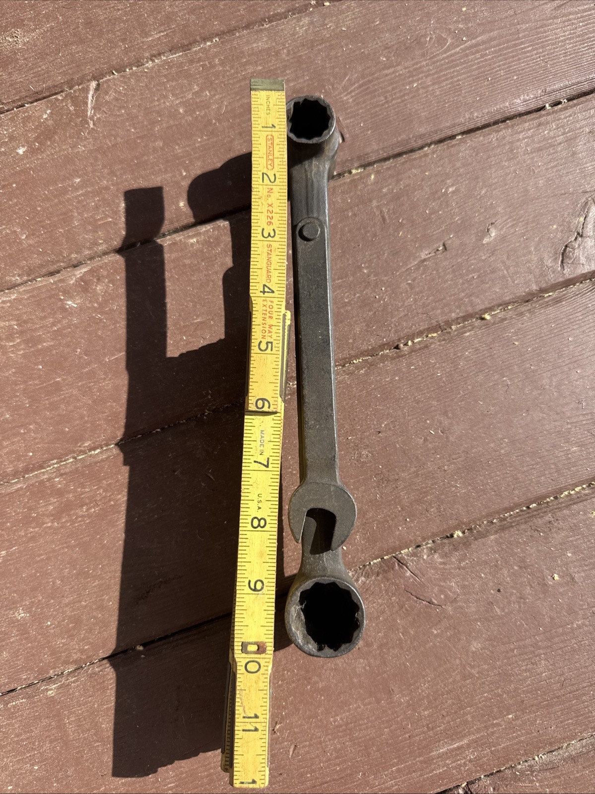 Vintage Snap-On M4431B RR Railroad Yard Inspector Wrench Brake Tool 12 point.