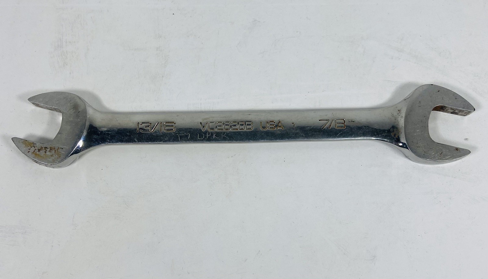 USA Snap-On SAE Double Open End Wrench 13/16″ x 7/8″ VO2628B