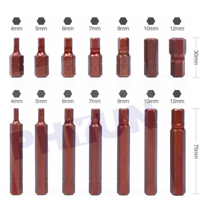 1 Set Magnetic Bits Kit (4mm,5mm,6mm,7mm,8mm,10mm,12mm) with 1/2″ Drive Socket