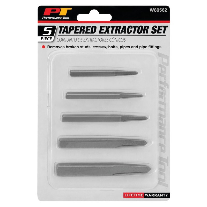 Performance Tool W80562 Screw Extractor; Use To Remove Broken Studs/ Bolts/ Scre