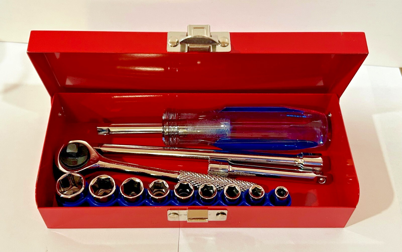 Vintage Jensen 354-105 14-pc. 1/4″ Drive Inch Socket Set