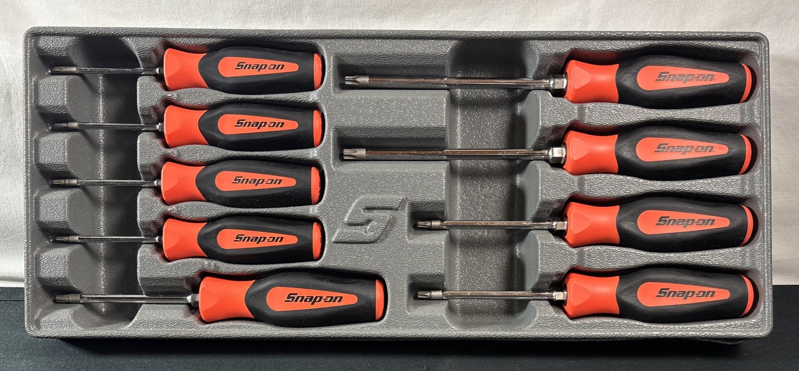 Snap-On Tools 9pc TORX Orange Soft Grip Screwdriver Set (T8-T45) | SGDTX90B
