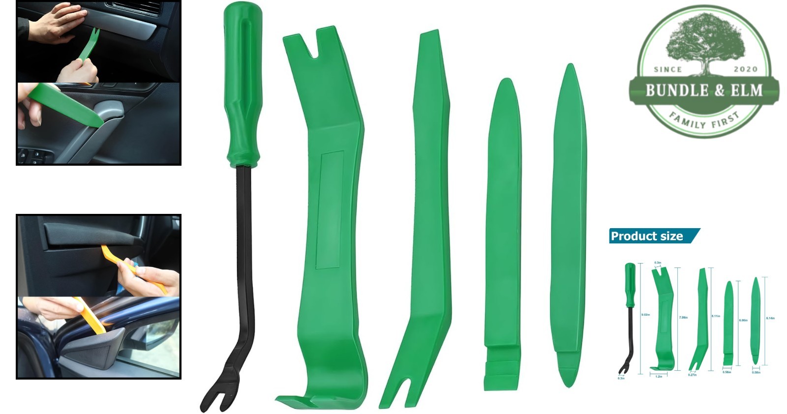 Lightweight Ergonomic 5-Piece Car Interior Removal Tools Set – Safe & Effective