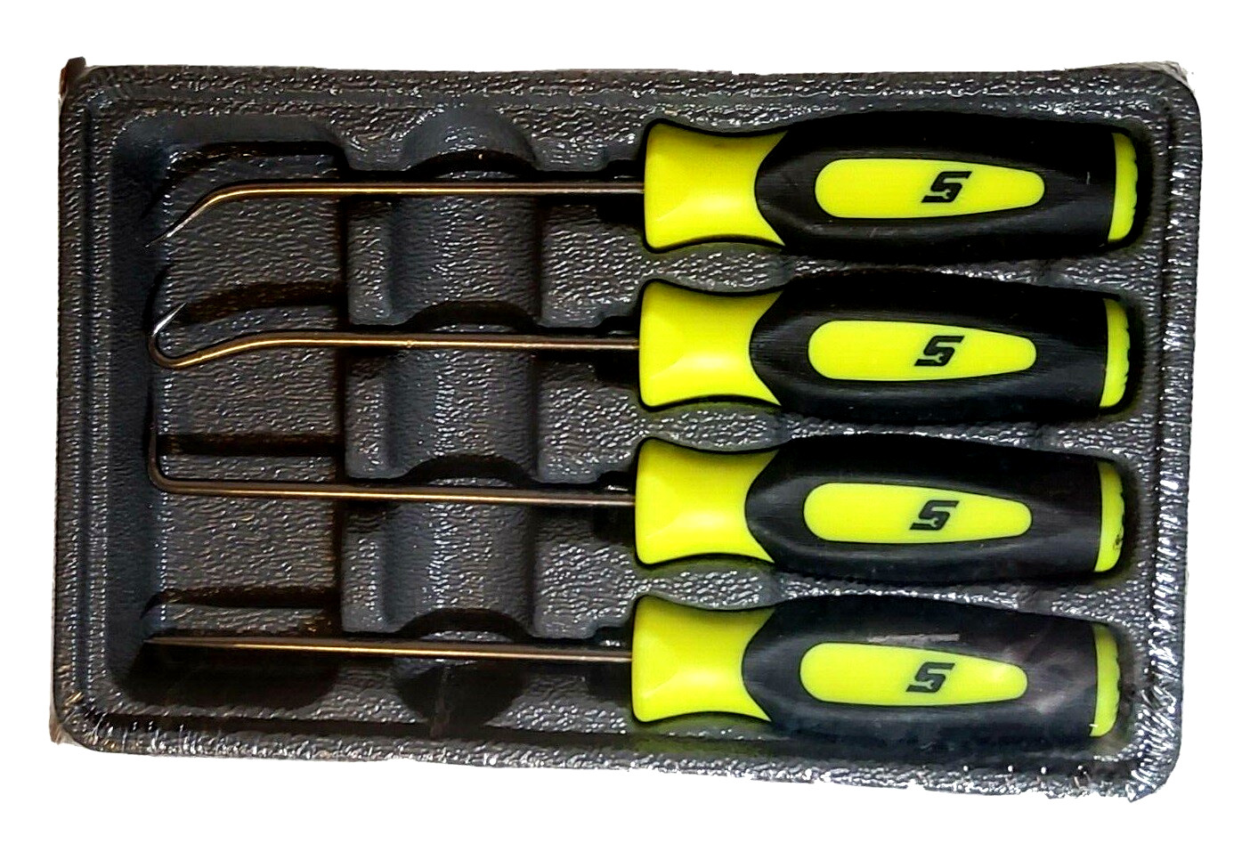 Snap-on Pick Set SGASA204CHV *YELLOW SOFT HANDLES* HI-VIZ BRAND NEW & SEALED!