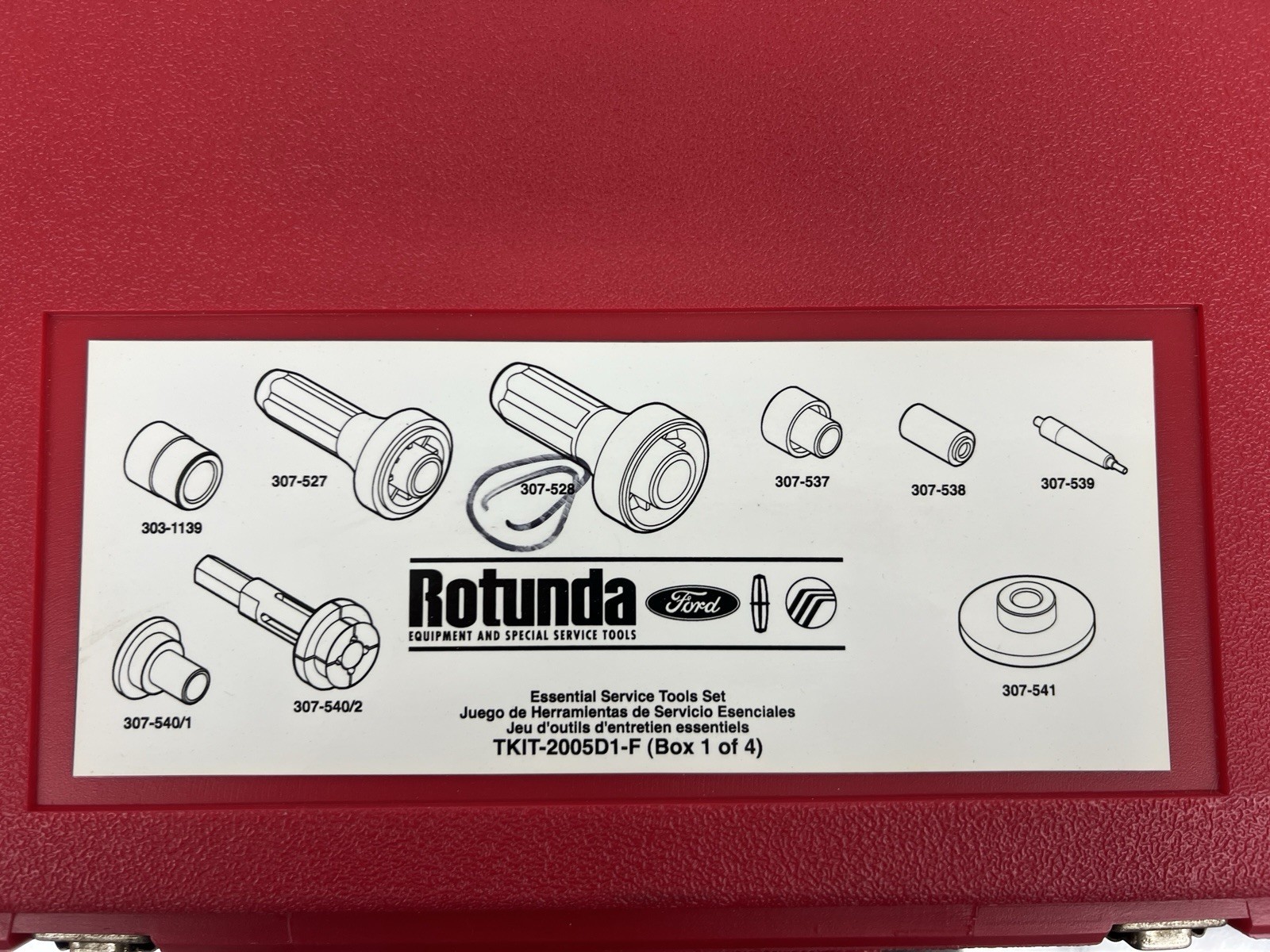 Ford Rotunda TKIT-2005D1-F Service Tools 307-528 307-524 307-548 205-812 204-362