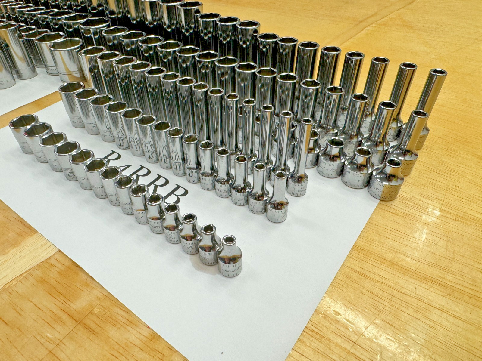 Snap-on Tools USA NEW 165pc 1/4 & 3/8″ Drives SAE & Metric 6PT MASTER SOCKET SET