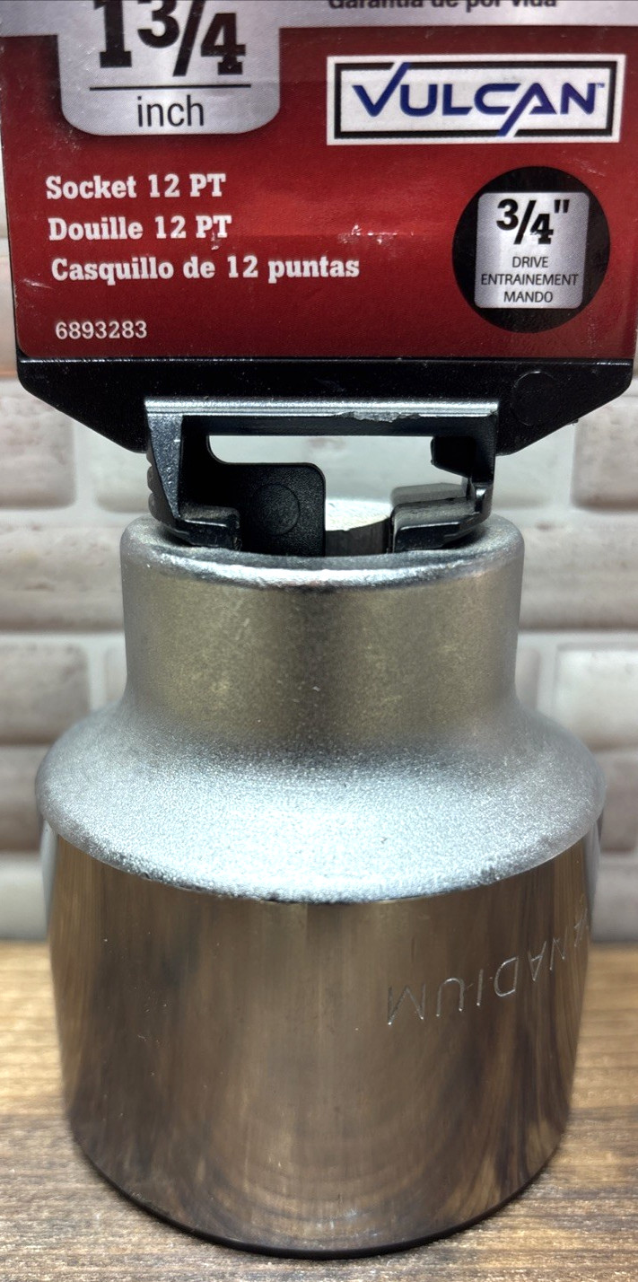 1-3/4″ Vulcan 3/4″ Drive, 12 Point Socket, CR-V, 6893283, Free US Ship