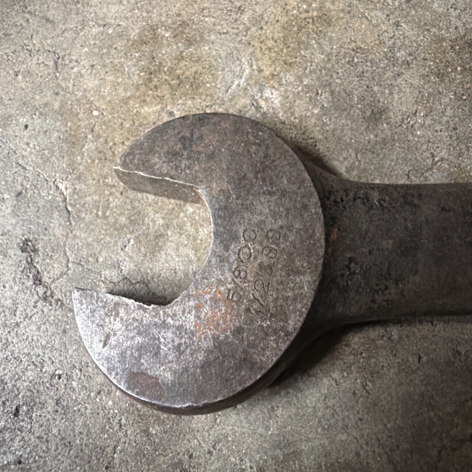 VINTAGE BILLINGS & SPENCER #1128 SAE OPEN-END WRENCH 7/16″ X 1/2″ – MADE IN USA