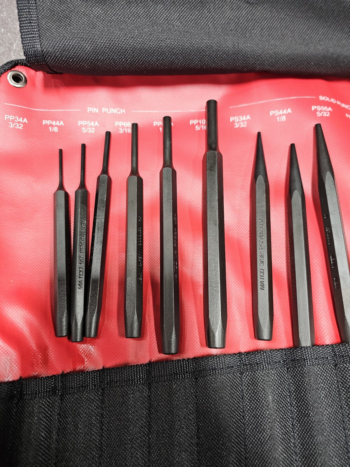 MATCO SPL25KA2, 25 PIECE MASTER PUNCH AND CHISEL SET, NEW OPEN BOX,FREE SHIPPING