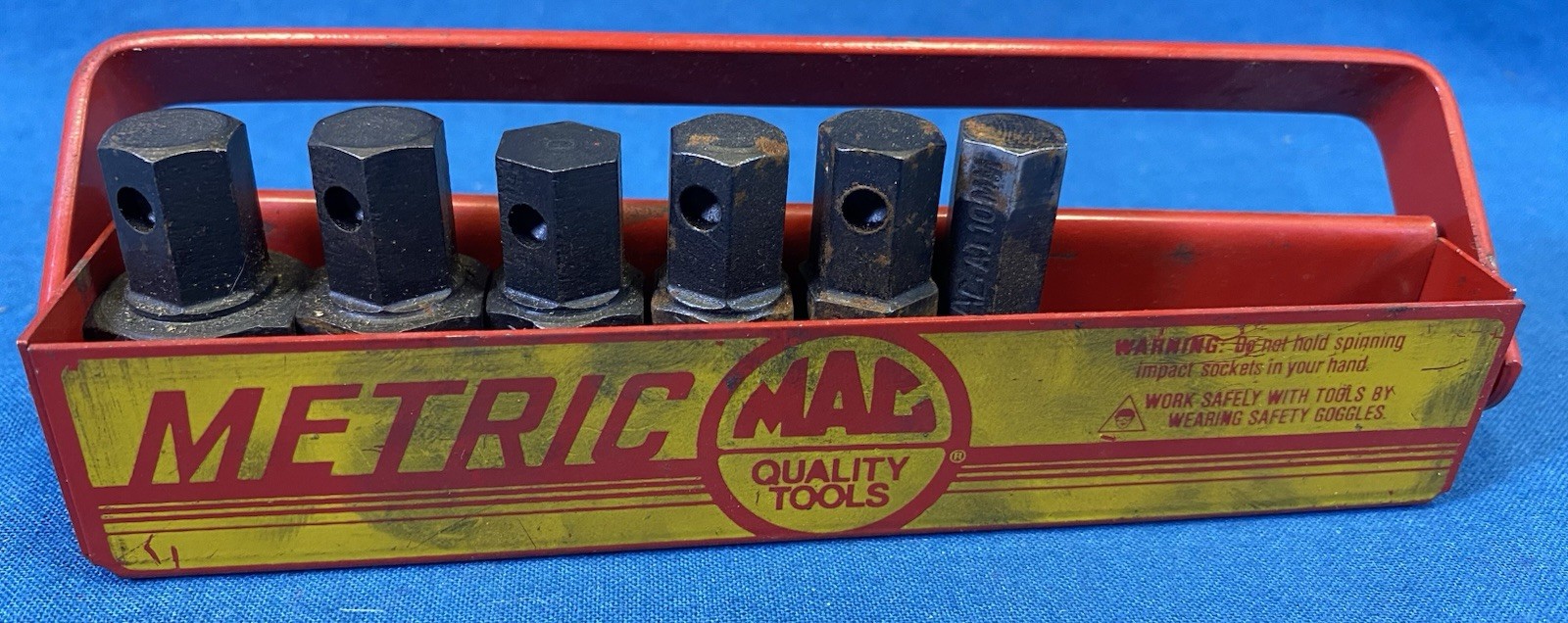 Lot Of 6 – MAC Tools Hex Drive Impact Bits Sockets & Case 3/4” 17mm 15 14 13 10