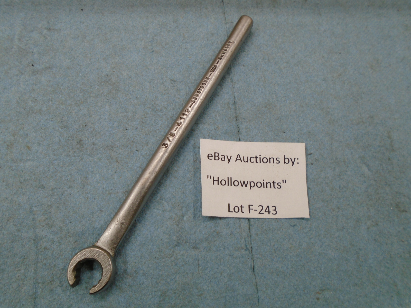 Armstrong USA No. 4112 Hydraulic Tube Fitting 3/8″ Flare Nut Line Wrench F243