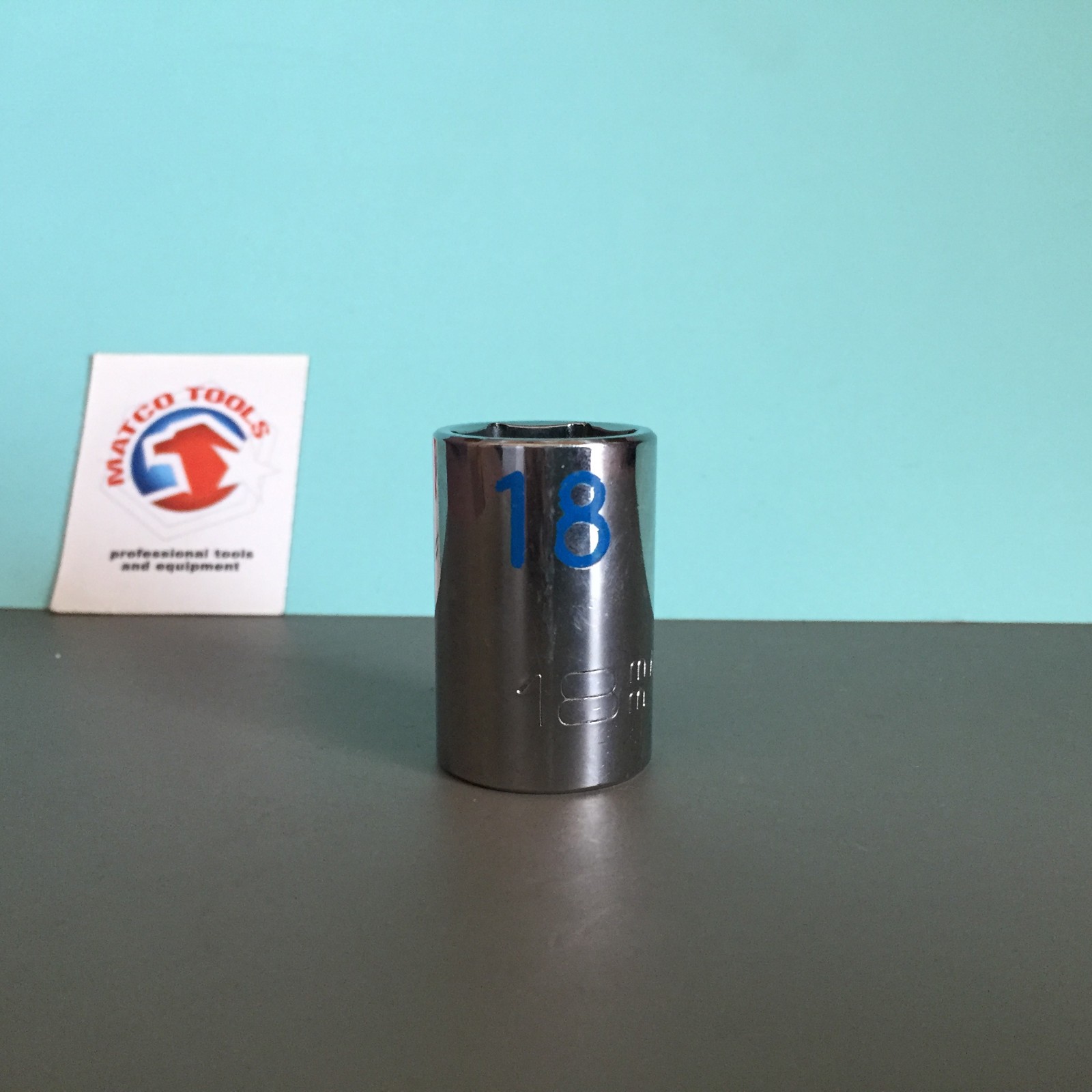 Matco Tools NEW C18M6A 1/2″ Drive 18mm Chrome Shallow Socket