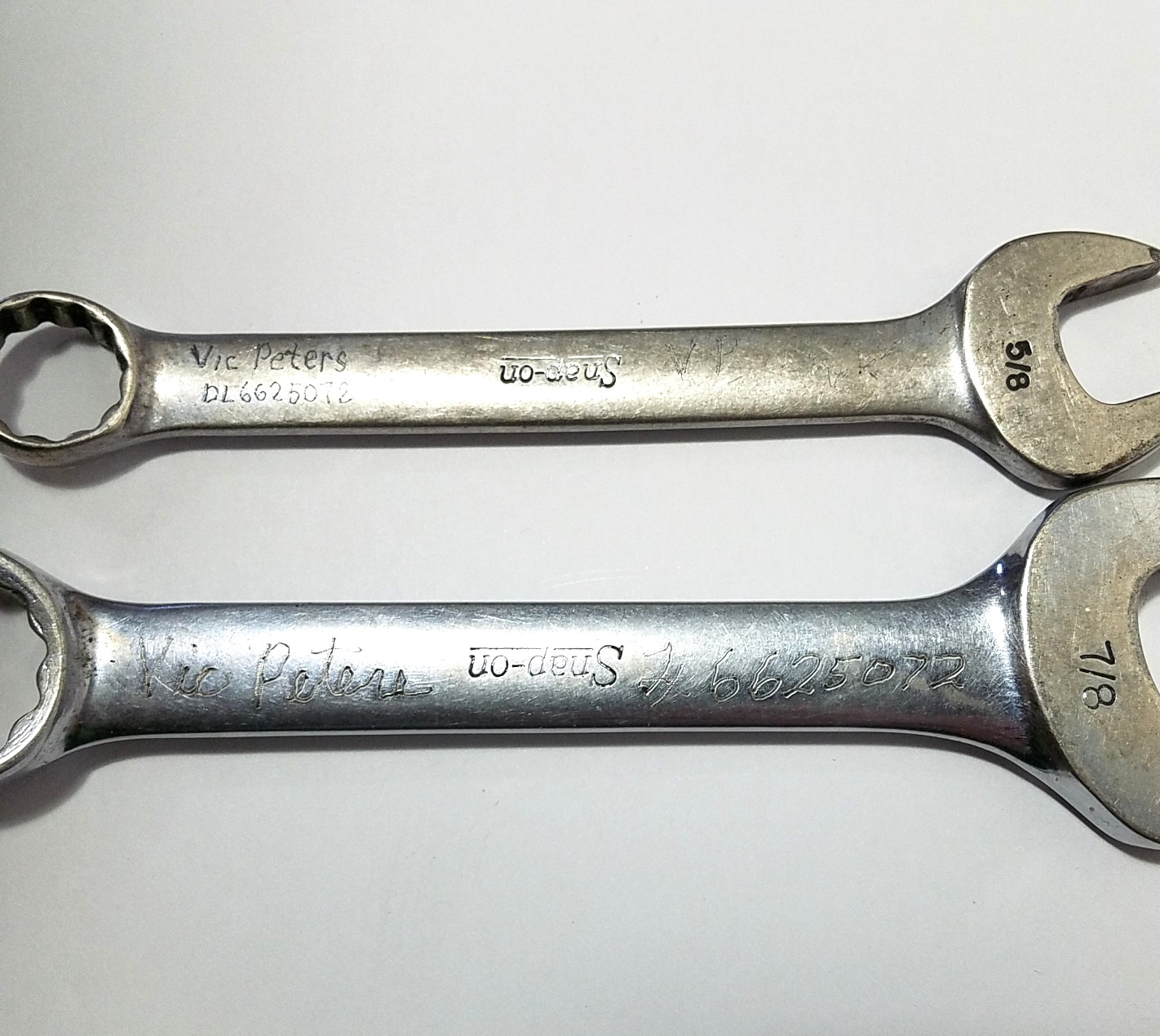Snap-on Tools USA 5/8″ & 7/8″ Combination Wrenches OEX 200 / 280 *Etched