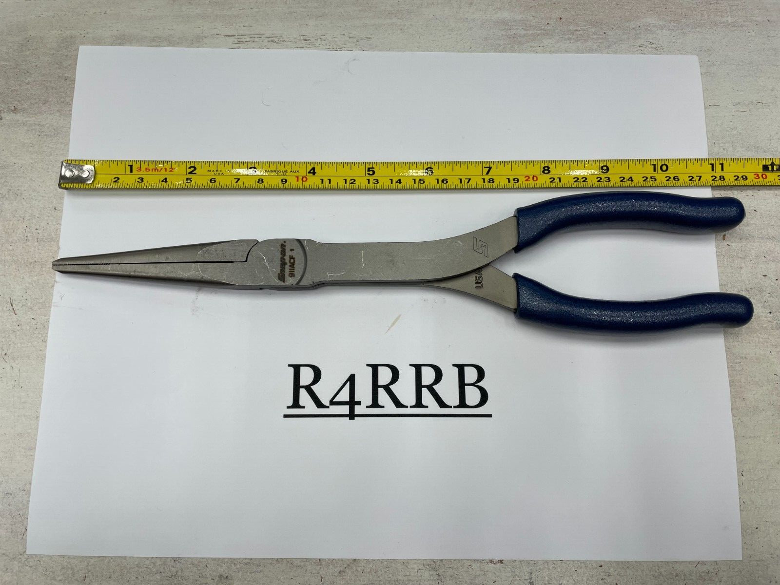 Snap-on Tools USA NEW 2pc POWER BLUE Diagonal Cutter & Needle Nose Plier Lot Set