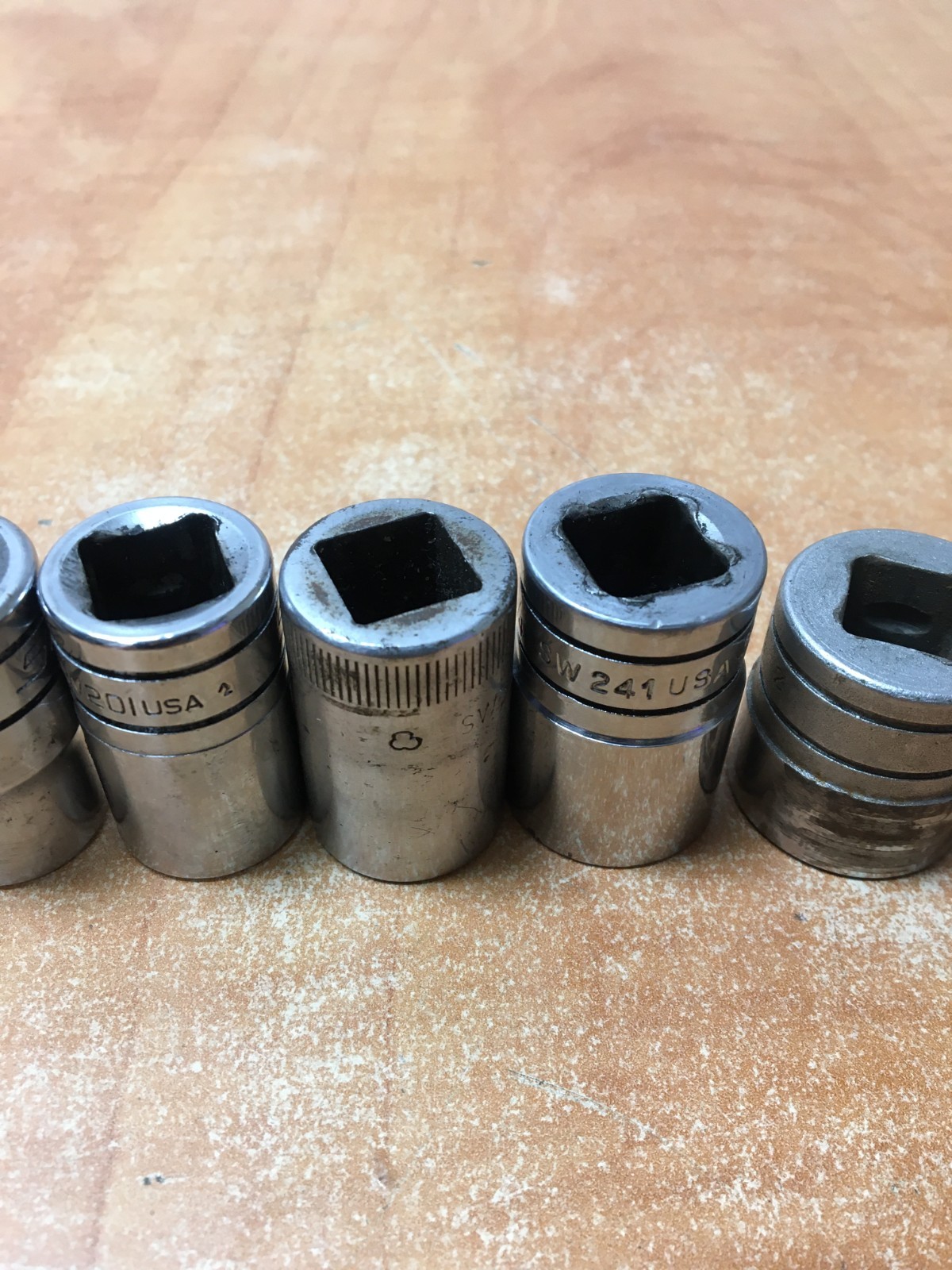 Snap On 1/2 Drive SAE Mix Shallow Set Of 8 TW-SW 3/8 to 15/16″ SW301 TW261