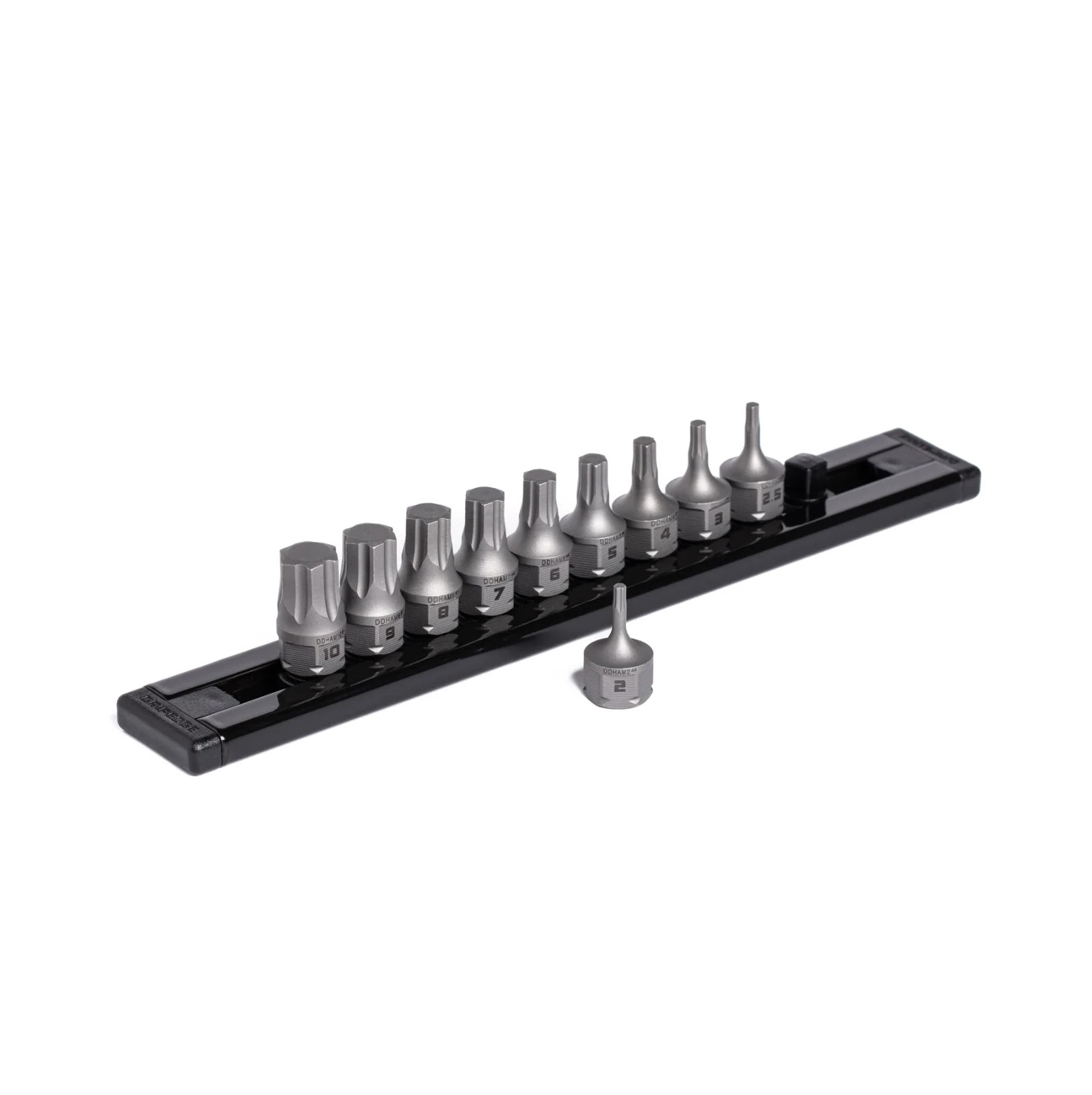 GripEdge Tools DDHAM10S 10 Piece 1/4″ Dr Dual Drive Metric RPT Hex Driver Set