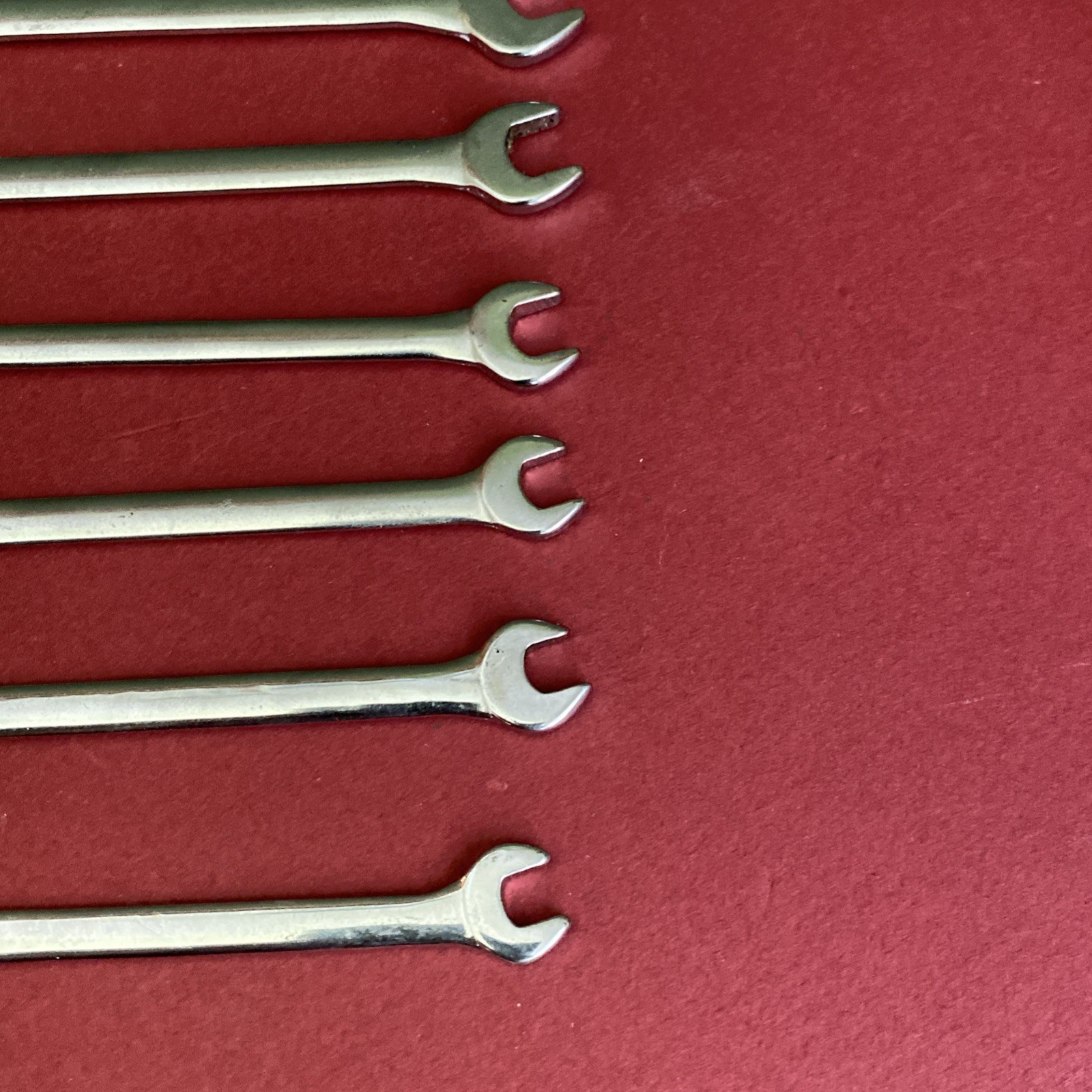 Craftsman USA 8-Pc Open End -V- Ignition Wrench Set 4306 Super-tuff 90° Offset