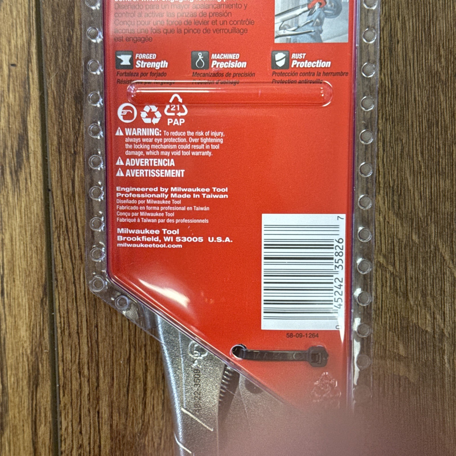 Milwaukee 48-22-3509 – 9″ Inch «Torque Lock» Long Nose Locking Pliers