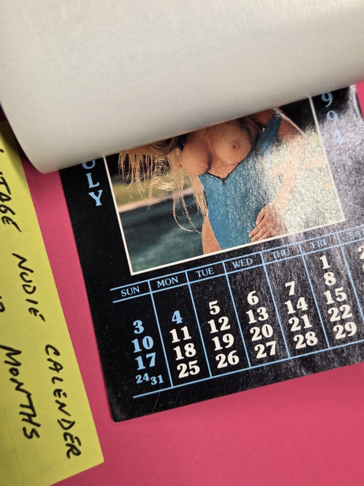 Mini TOPLESS Calendar 1994 Promo Advertising 3″ X 4″ #VNC94