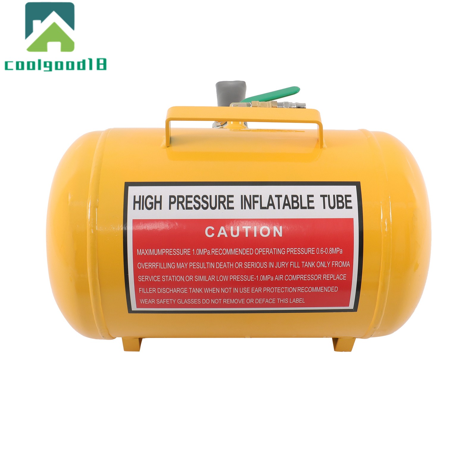 Yellow 5 Gallon 145 psi Heavy Duty Air Tire Bead Seater Blaster Seating Tool