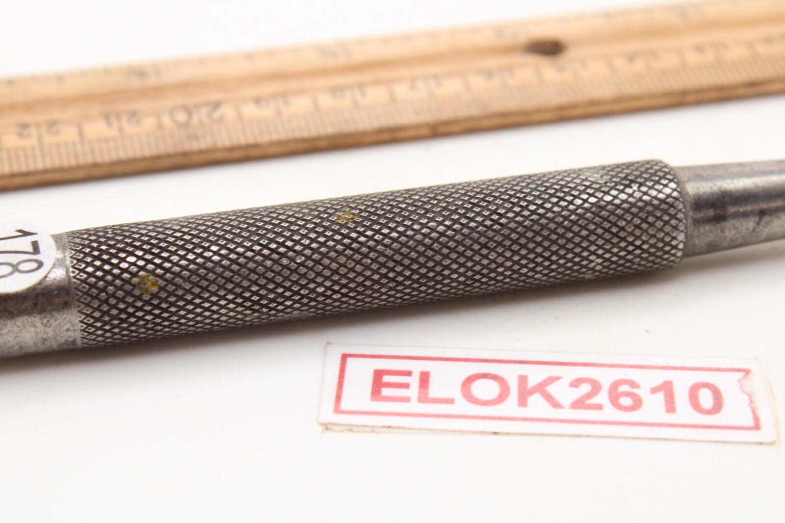 L. S. Starrett Center Punch Knurled Shank 4.75″ Long USA
