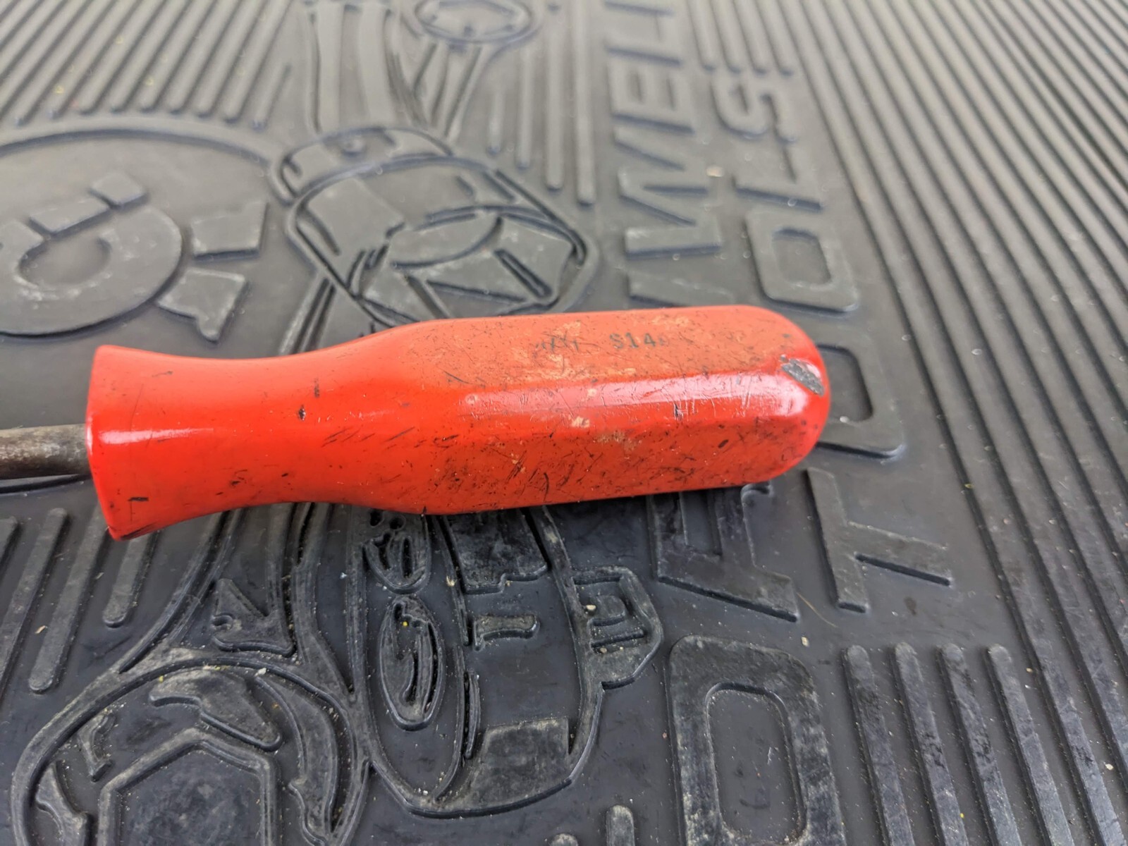 #as234 MAC Tools USA S14A Brake Spring Retainer Tool Solid Red Classic Handle