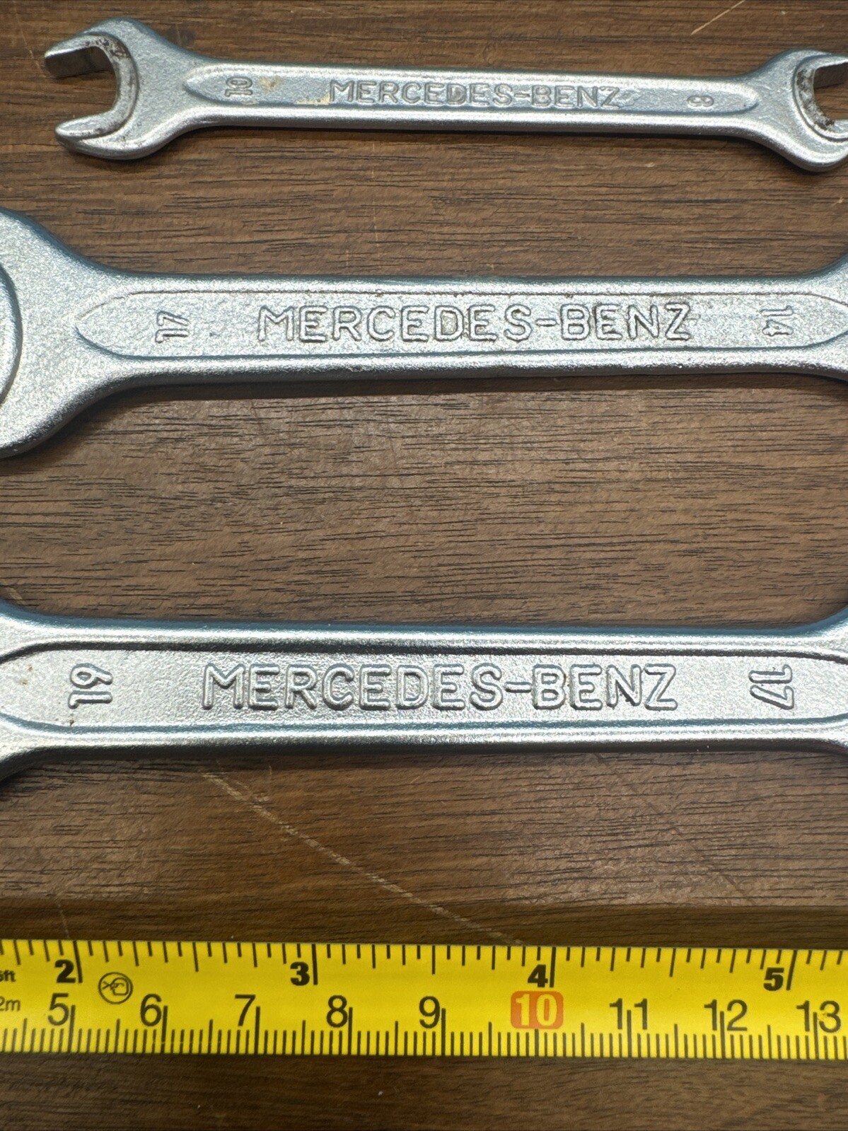Mercedes-Benz Unior DIN 895 Open Ended Wrenches Lot Of 3