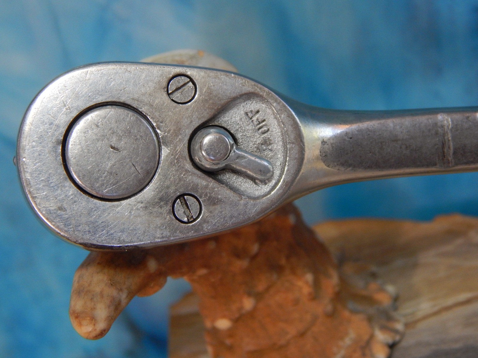 Snap on Tools 7.5″ Ratchet 3/8″ Drive, Year 1948 ,flat shank
