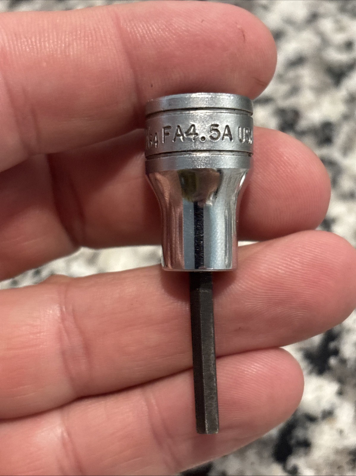Snap On FA4.5A 3/8″ Dr 9/64″ Standard Hex Bit Socket