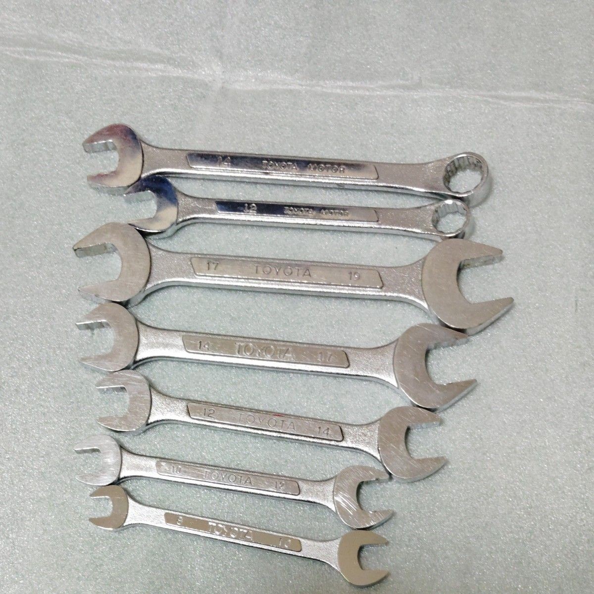 KTC TOYOTA Vintage Combination Wrench Set Double Open End OEM Used