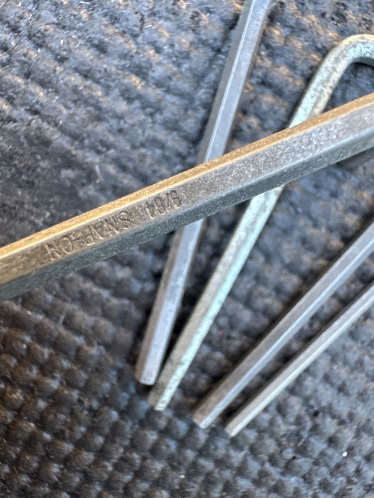 Snapon Tools USA Aw-1009-KA HEX Key Set SAE PARTIAL 7 Present 1 Is MAC Snap On