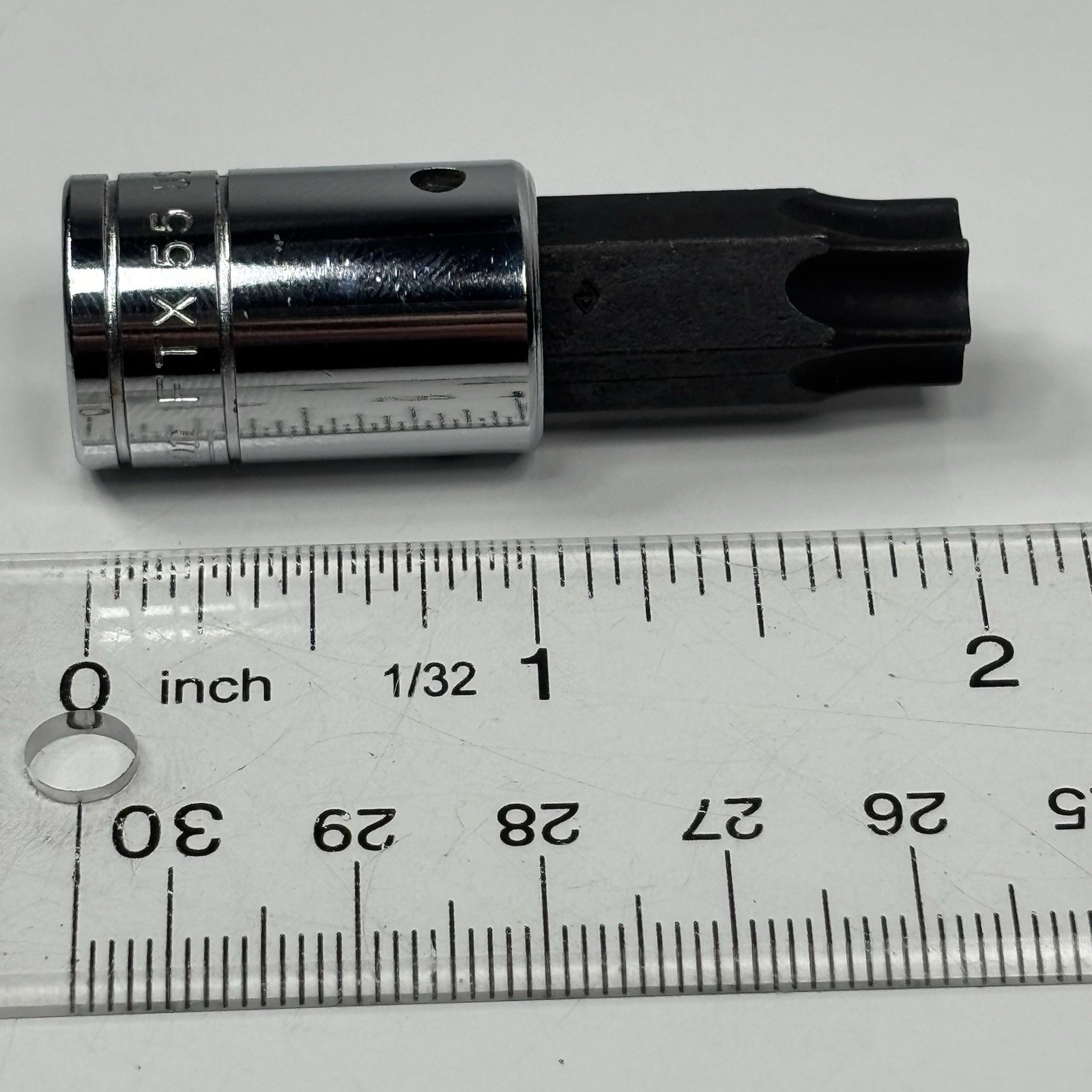NOS Snap On Tools FTX55 3/8 Dr Torx T55 Standard Bit Socket Driver USA VTG 1986