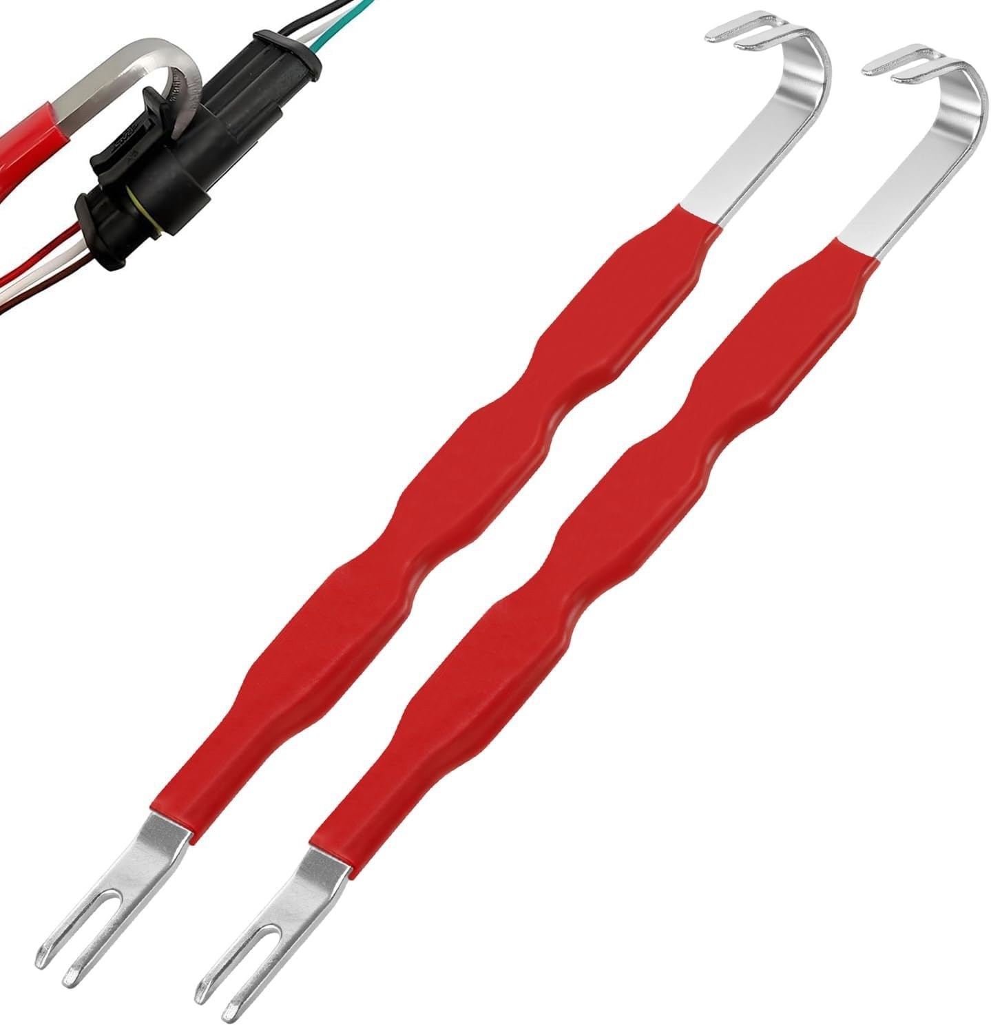 2X Electrical Connector Separator Pliers Non-slip Grip Car Terminal Removal Tool
