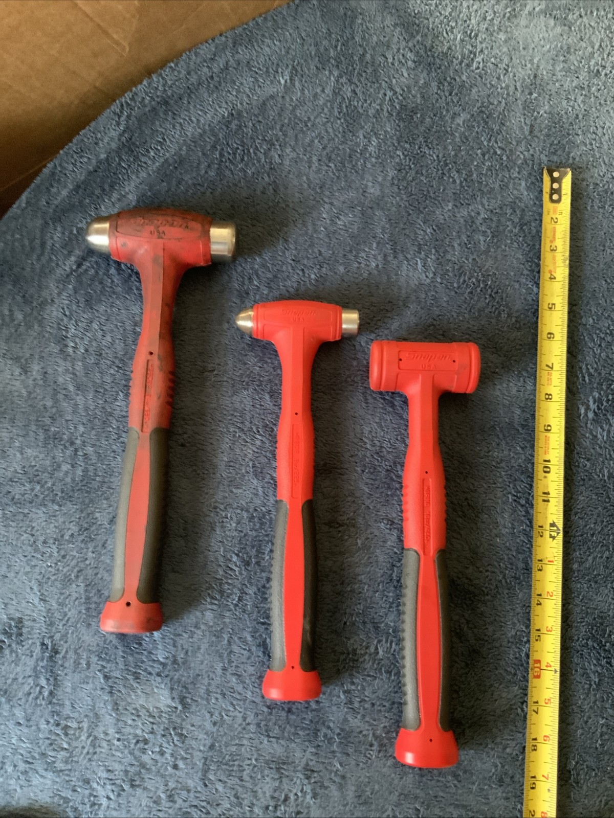 Snap On 3pc Hammer Set…see Pics….hbbd24, Hbbd8, Hbfe16….