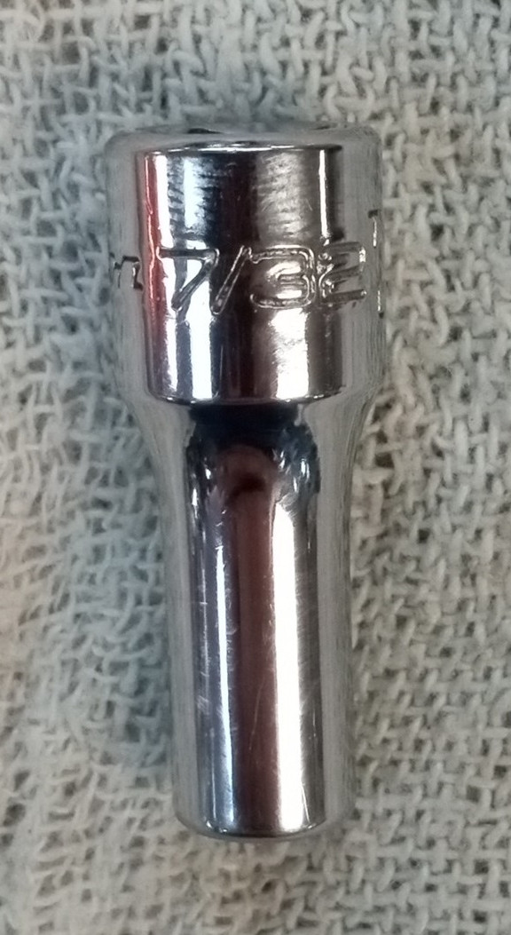Snap-on 1/4 sockets 3/16, 7/32, 1/4, 9/32, 5/16, 11/32, 3/8, 7/16, 1/2, 9/16