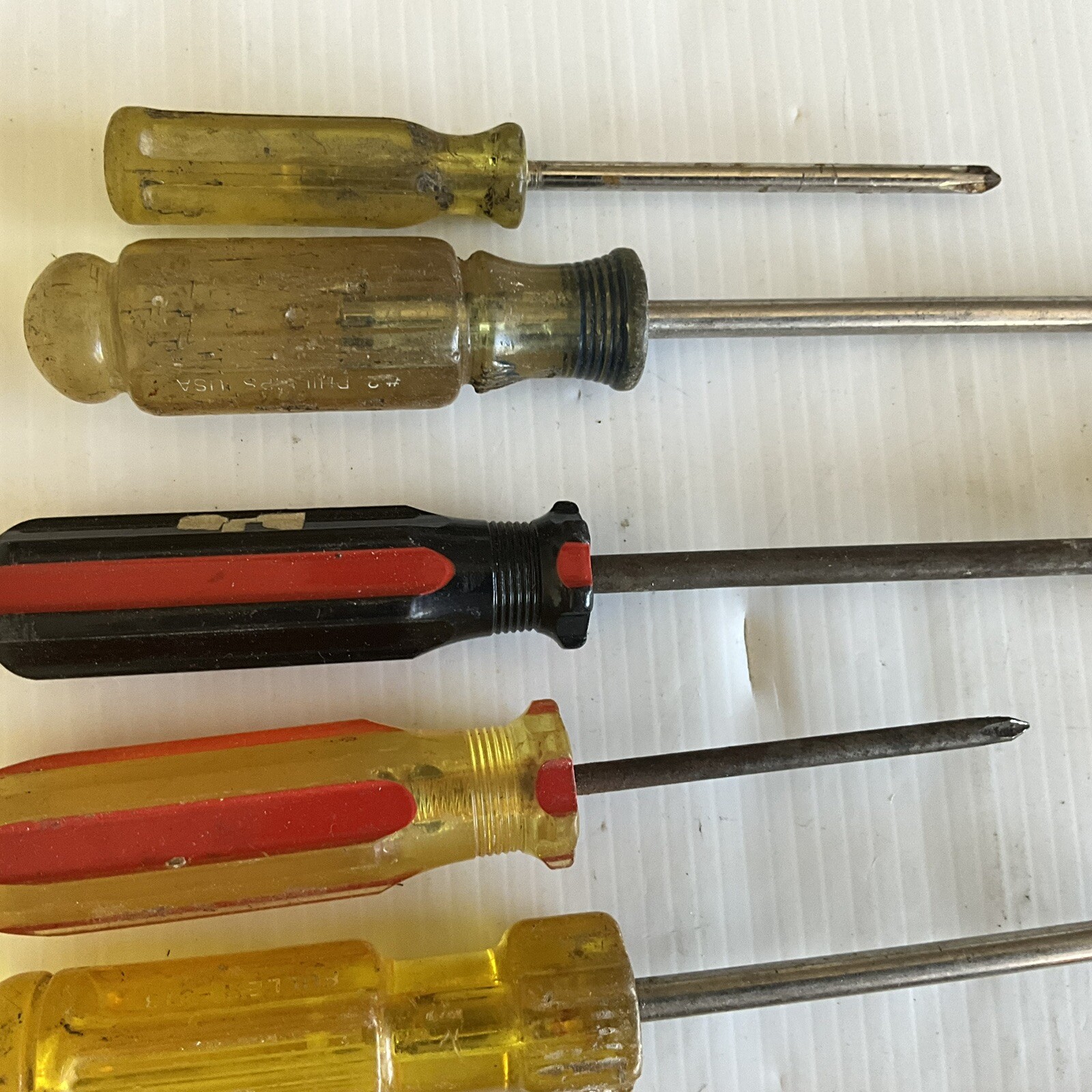 Craftsman Screwdriver Lot Phillips Tip Woodworking Repair Automotive Diy Vintage