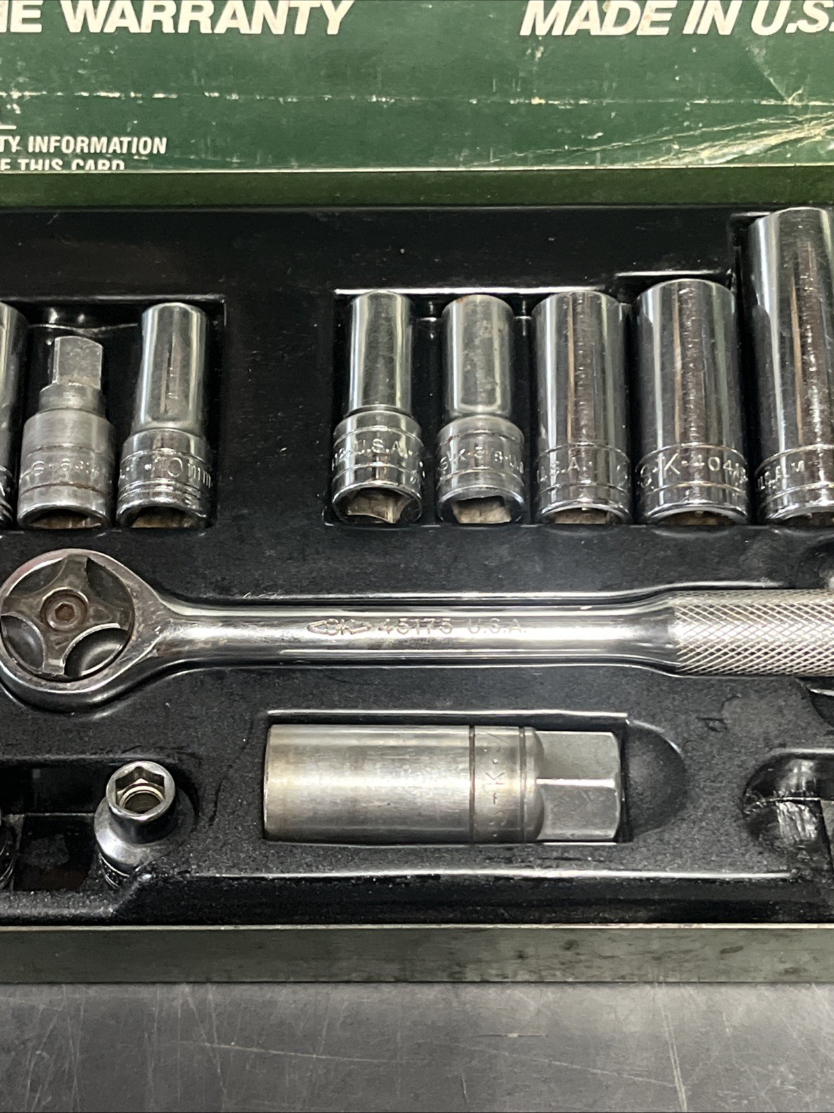 SK Professional Tools 39pc Socket Set 3/8” Drive No. 94539 SAE & MM Incomplete