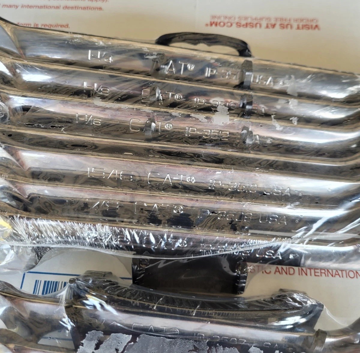 NEW CAT by Snap-on 14pc Open Angle Wrench Set 233-1635 233-1636 Caterpillar USA