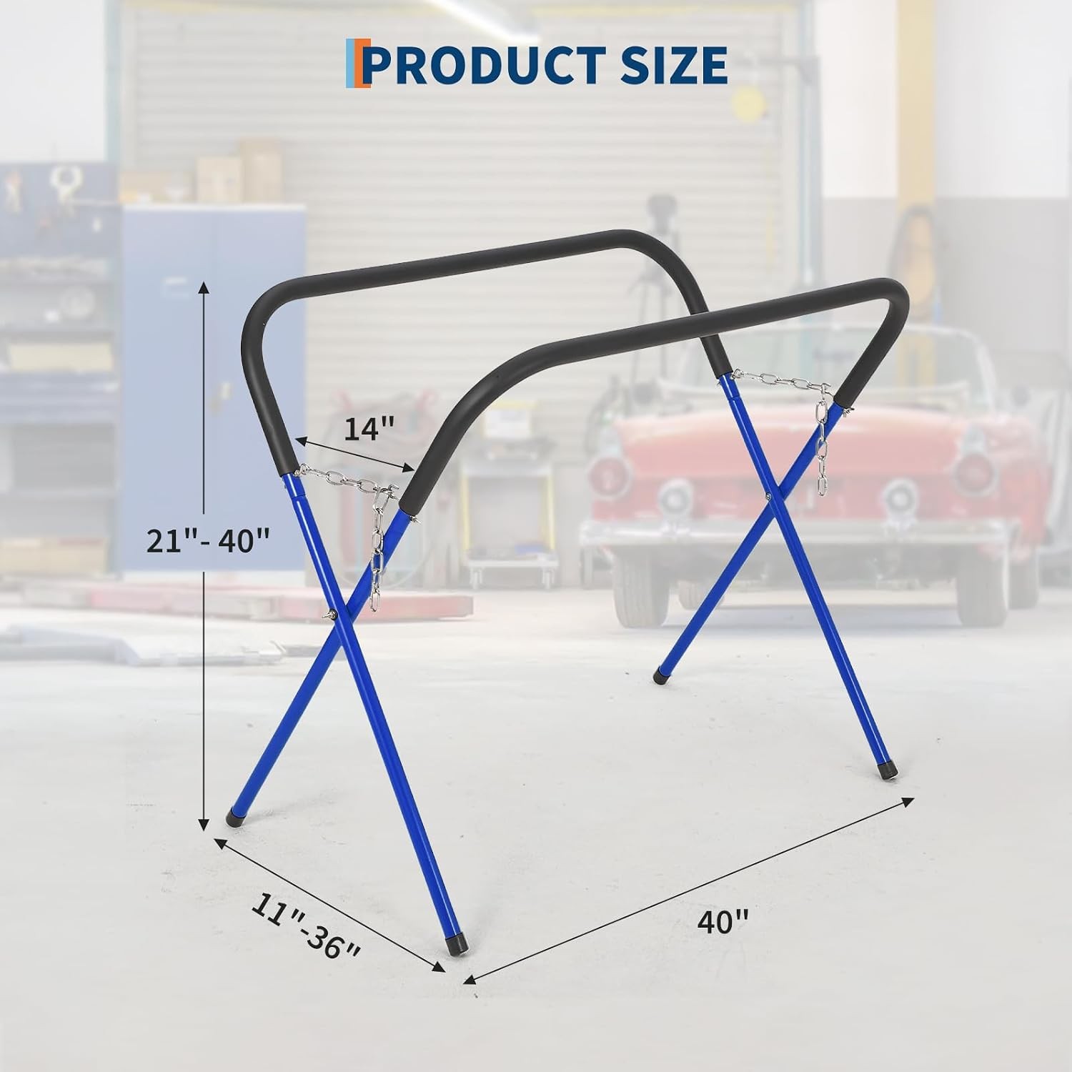 1/2/3/4 Pack Portable Work Stand 500 LBS Automotive Bumpers Fender Repair Stands