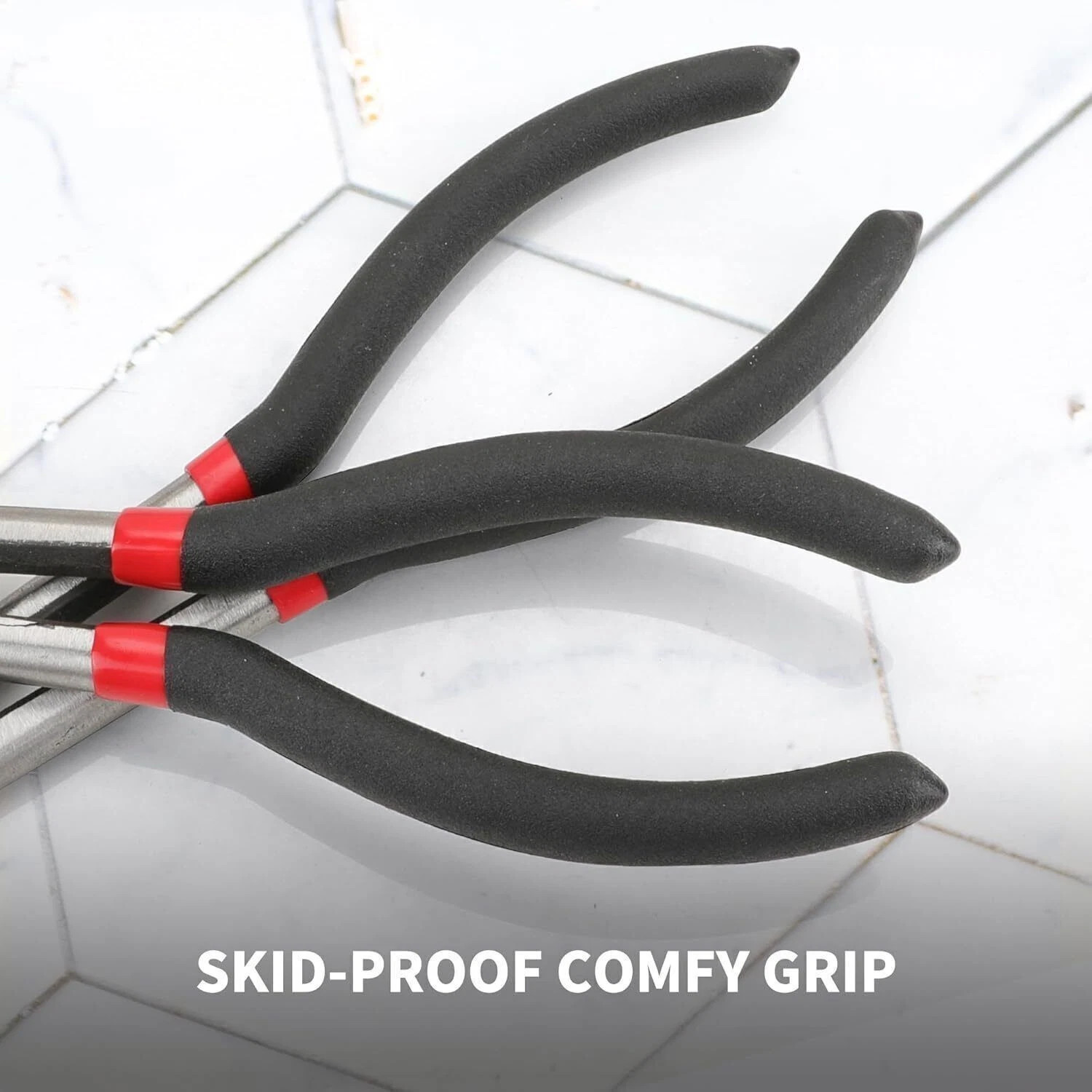 5Pcs 11 Inch Long Reach Needle Nose Pliers Set Precision Long Nose Pliers Kit