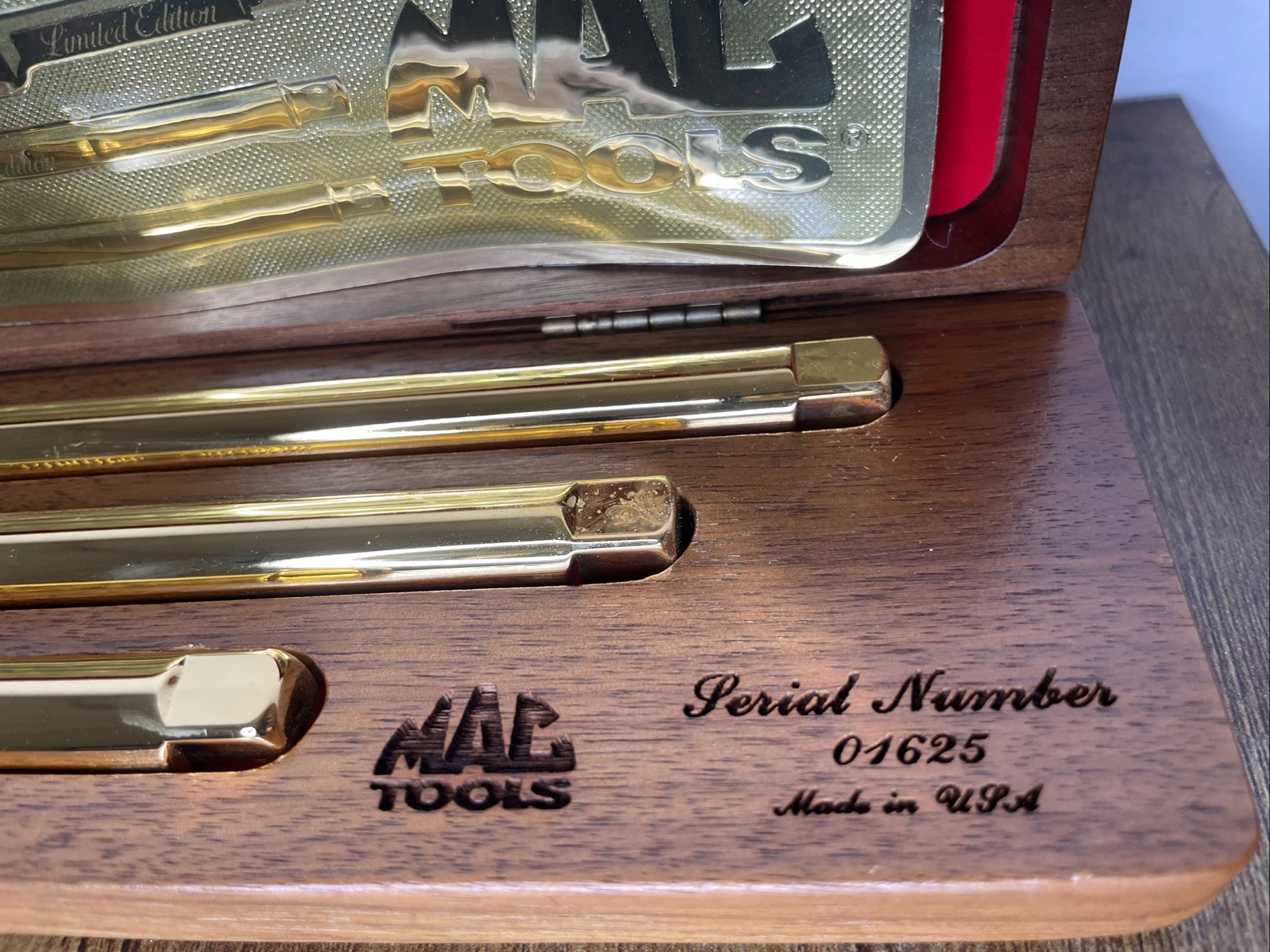 1991 Mac Tool Socket Extension Gold Plated Collector Club